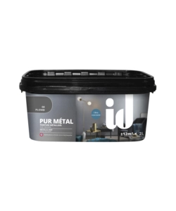 VERNICE METALLICA LAVABILE  "PURE PLOMB" COLORE PIOMBO- 2 LT